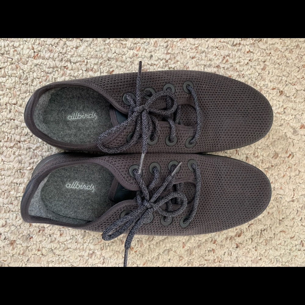 Men’s size 12 Charcoal Tree Runners Allbirds